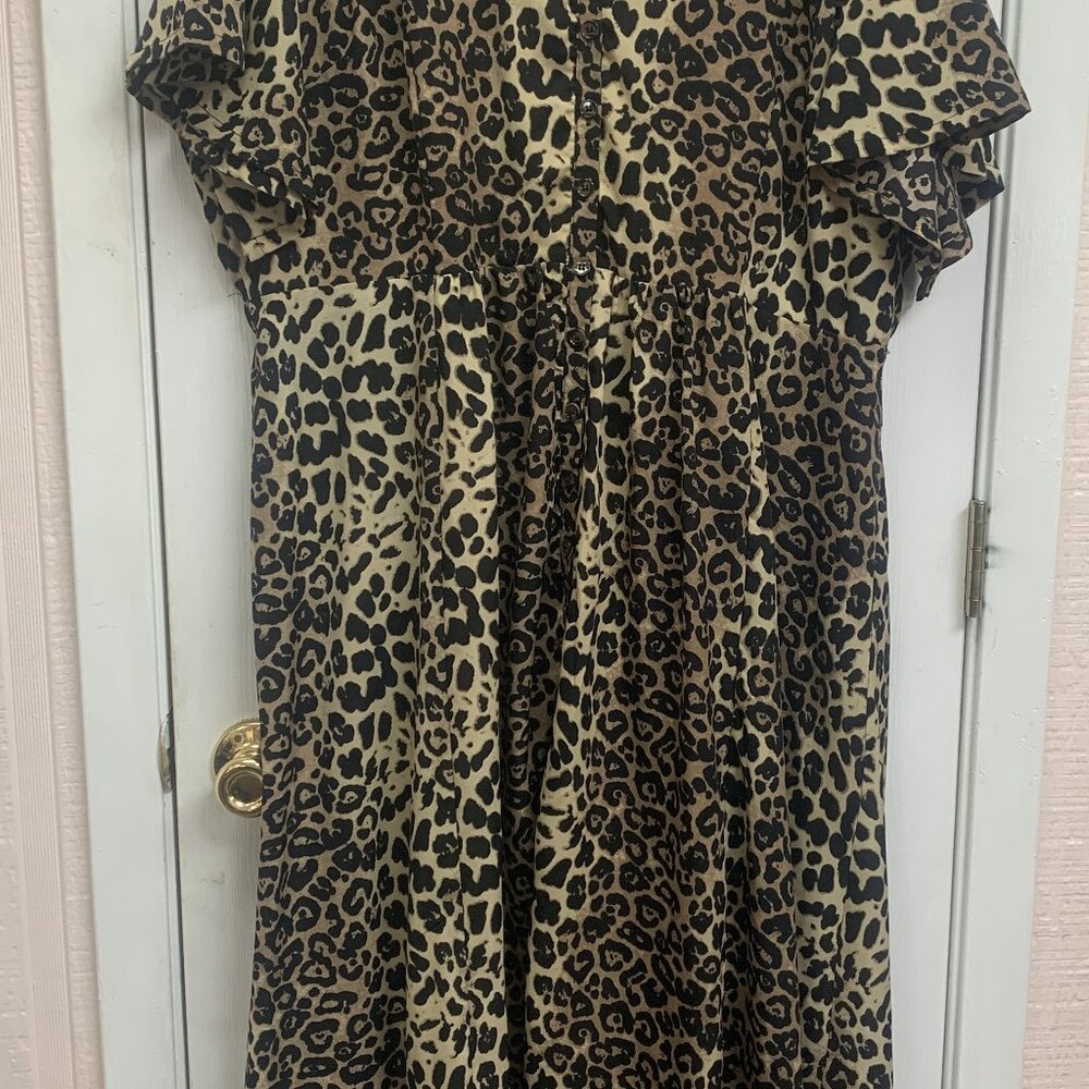 Davi & Dani Cheetah Print Dress